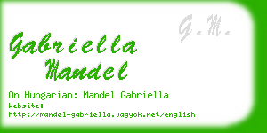 gabriella mandel business card